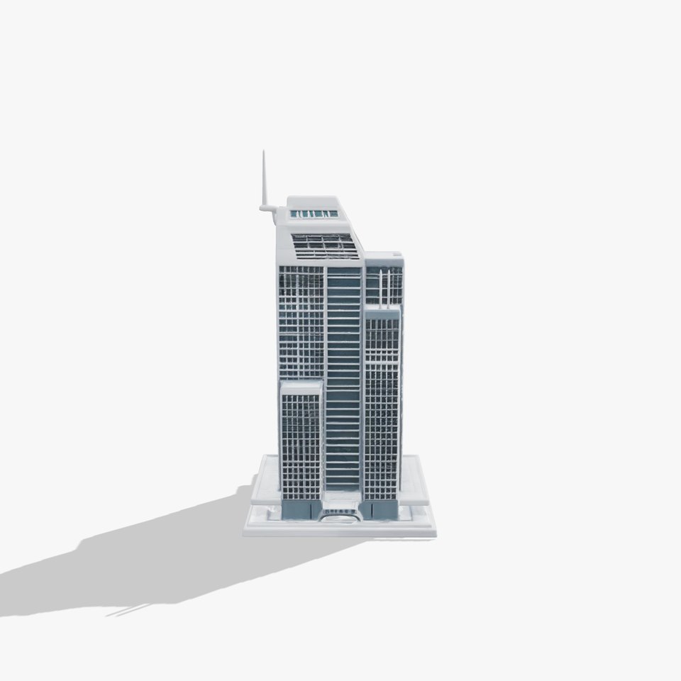 Futuristic Skyscraper Architectural Model